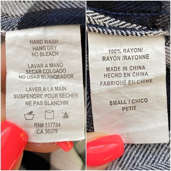 Rails Hunter Button Down Long Sleeve Plaid Button-up Shirt in Pine & White, S - Picture 16 of 16